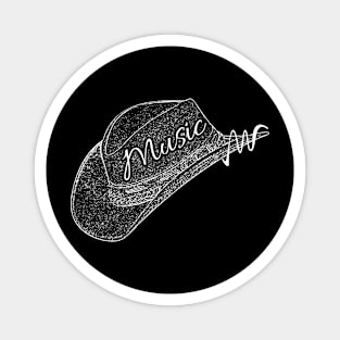 Country music // Hat // Retro Music Magnet